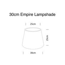 Load image into Gallery viewer, 30cm drum lampshade dimensions illustration showing circular design