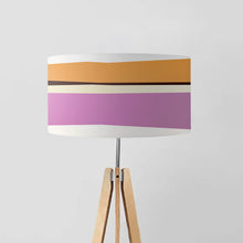 Load image into Gallery viewer, Elegant beige drum lampshade, 45cm (18 inches) diameter, soft fabric light shade