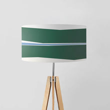 Load image into Gallery viewer, Vivid green drum lampshade, 45cm (18 inches) diameter, vibrant fabric light shade