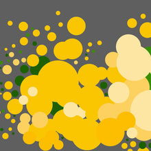 Load image into Gallery viewer, Yellow geometric abstract bouquet art print, limited edition of 100, modern floral wall decor