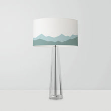 Load image into Gallery viewer, The Alps Mountains drum lampshade 25cm, scenic landscape lighting