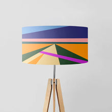 Load image into Gallery viewer, At Sunset drum lampshade 45cm, handcrafted designer lighting shade