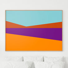 Load image into Gallery viewer, Limited edition Autumn Soon art print, geometric minimalist design, abstract seasonal wall decor