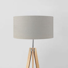 Load image into Gallery viewer, Elegant Fine Belgian Linen drum lampshade, large 40cm and 45cm sizes, premium quality linen lighting
