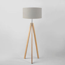 Load image into Gallery viewer, Limited edition Fine Belgian Linen drum lampshade, 16 and 18 inch, timeless neutral home decor lighting
