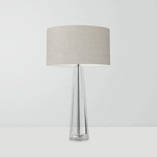 Load image into Gallery viewer, Handcrafted Fine Belgian Linen drum lampshade, 10 and 12 inch, elegant minimalist light shade