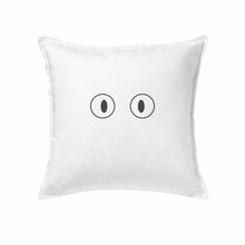 Load image into Gallery viewer, Cat cushion cover 50x50cm (20x20 inch), handmade decorative pillow with playful cat design