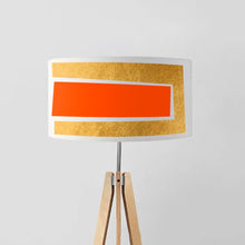 Load image into Gallery viewer, Elegant Embrace drum lampshade, 45cm (18 inches) diameter, sophisticated fabric light shade