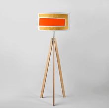 Load image into Gallery viewer, Stylish Embrace drum lampshade, 45cm (18 inches) diameter, unique textile light cover