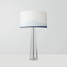 Load image into Gallery viewer, Antarctica Mount Erebus drum lampshade, handmade 25cm or 30cm lighting