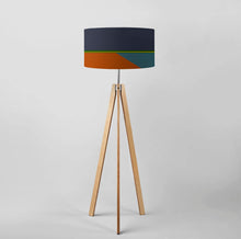 Load image into Gallery viewer, Artistic Fallen Leaves drum lampshade, 16–18 inch diameter home lighting