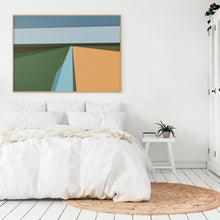 Load image into Gallery viewer, Fen abstract art print, collectible limited edition wall decor with contemporary minimalist design