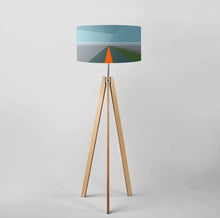 Load image into Gallery viewer, Limited edition First Flowers drum lampshade, 40cm/45cm, modern botanical design for home lighting
