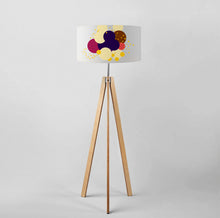 Load image into Gallery viewer, Limited edition geometric navy bouquet lampshade, 40cm/45cm, modern abstract design for home lighting