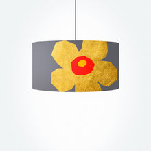 Load image into Gallery viewer, Gold Flower drum lampshade, 40cm and 45cm, handmade lighting