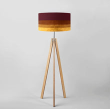 Load image into Gallery viewer, Limited edition Gradient Bordeaux-Gold drum lampshade, 40cm/45cm, luxurious modern design for home lighting