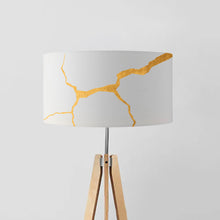 Load image into Gallery viewer, Split design drum lampshade, 45cm, contemporary lighting shade