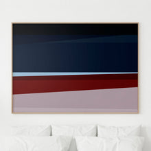 Load image into Gallery viewer, Night abstract art print, collectible limited edition wall decor with contemporary minimalist style