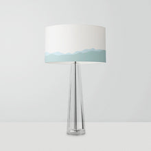 Load image into Gallery viewer, Hand-painted drum lampshade with Pyrenees mountain view, small size 25cm