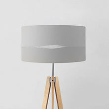 Load image into Gallery viewer, Handmade Silver Mine drum lampshade, 45cm contemporary style