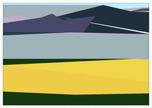 Load image into Gallery viewer, Storm and Wheat art print limited edition wall art of dramatic storm clouds over golden wheat field landscape