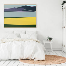 Load image into Gallery viewer, Limited edition Storm and Wheat art print, modern landscape wall decor with stormy sky and wheat field
