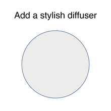 Load image into Gallery viewer, Transparent lamp shade diffuser 25cm