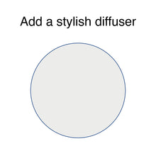 Load image into Gallery viewer, Transparent lamp shade diffuser 25cm