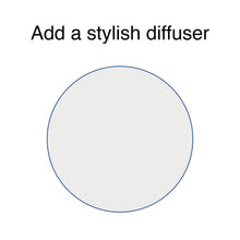 Load image into Gallery viewer, Transparent lampshade diffuser 35cm, round light cover for pendants