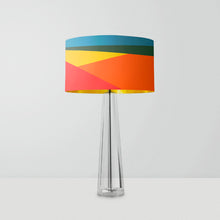 Load image into Gallery viewer, Tulip Fields drum lampshade 25cm floral design lighting