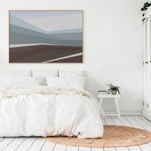 Load image into Gallery viewer, Limited edition Winter abstract art print, geometric minimalism artwork for modern interiors