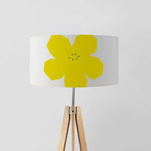 Load image into Gallery viewer, Yellow flower drum lampshade 45cm handmade lighting
