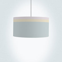 Load image into Gallery viewer, Soft pastel striped drum lampshade, diameter 45cm home decor