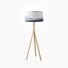 Load image into Gallery viewer, Artistic Storm at Night drum lampshade, 14 inch dramatic night-inspired shade