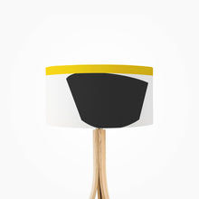 Load image into Gallery viewer, Abstract Light Drum Lampshade, 35cm (14") diameter, featuring a vibrant abstract design with soft, glowing hues, perfect for home decor