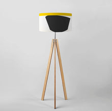 Load image into Gallery viewer, Decorative Abstract Light pattern drum lampshade, 45cm diameter lamp