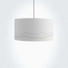 Load image into Gallery viewer, 40cm (16") The Alps Mountains Lampshade, capturing a breathtaking alpine landscape with vibrant colors, perfect for home ambiance