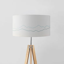 Load image into Gallery viewer, Alps Mountains inspired drum lampshade, 45cm modern lighting
