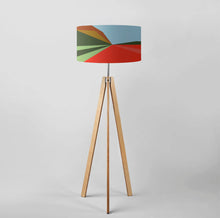 Load image into Gallery viewer, Large 18 inch Autumn lampshade, warm fall-inspired drum shade