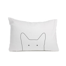 Load image into Gallery viewer, Cat housewife pillowcase, soft cotton pillow cover for bed