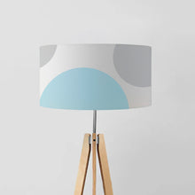 Load image into Gallery viewer, Circles pattern drum lampshade 45cm modern geometric design