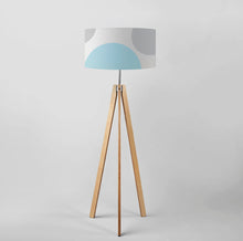 Load image into Gallery viewer, Geometric circles motif drum lampshade 45cm contemporary style