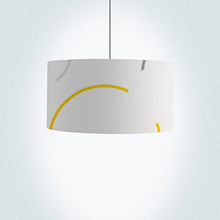 Load image into Gallery viewer, Limited Edition Circles Pattern Lampshade, 40cm (16") wide, showcasing a dynamic circular motif with bold geometric patterns, ideal for modern interiors