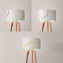 Load image into Gallery viewer, Drum Lampshade, Circles Pattern design, 40cm (16") diameter, featuring a geometric circle composition with colourful accents, ideal for decor enthusiasts