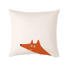 Load image into Gallery viewer, Fox cushion cover 50x50cm, decorative pillow for sofa or bed