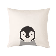 Load image into Gallery viewer, Penguin cushion 50x50cm, soft decorative cushion cover for sofa or bed