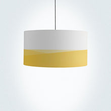 Load image into Gallery viewer, Desert Drum Lampshade, 16-inch (40cm) diameter, displaying a bold desert vista with rich sunlit coloUrs, suited for stylish lighting