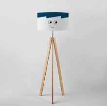 Load image into Gallery viewer, Hand-painted Boy design drum lampshade, large modern lampshade