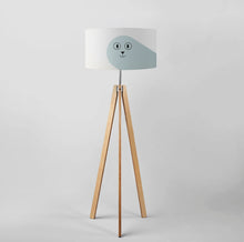 Load image into Gallery viewer, Artistic Seal drum lampshade, 45cm sea life-inspired handmade lighting