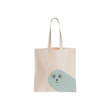 Load image into Gallery viewer, Cute seal print cotton tote bag, sustainable fashion accessory